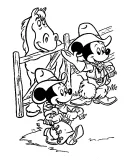Mickey Mouse kleurplaat 12